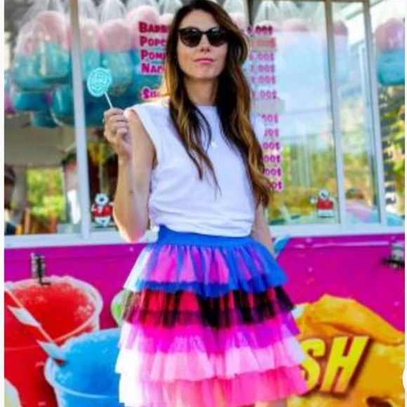 #Take Pride Colorful Layered Tulle Women's Skirt - Picture 2 of 2